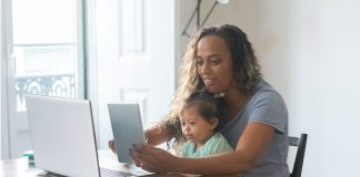 mother on maternity leave