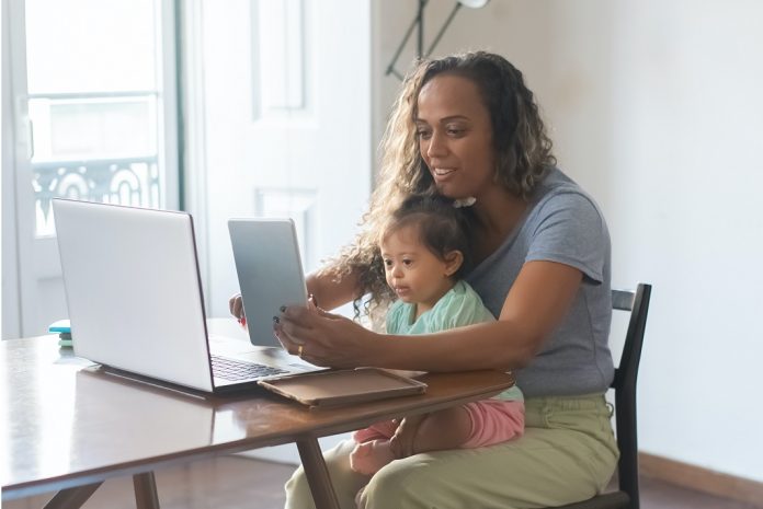 mother on maternity leave