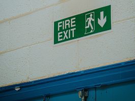 Emergency exit in case of fire