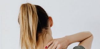 woman with back pain