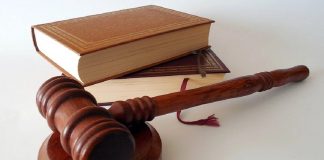 Judges gavel and legal books