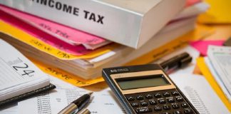 income tax review notes and calculator