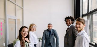 diverse team meeting