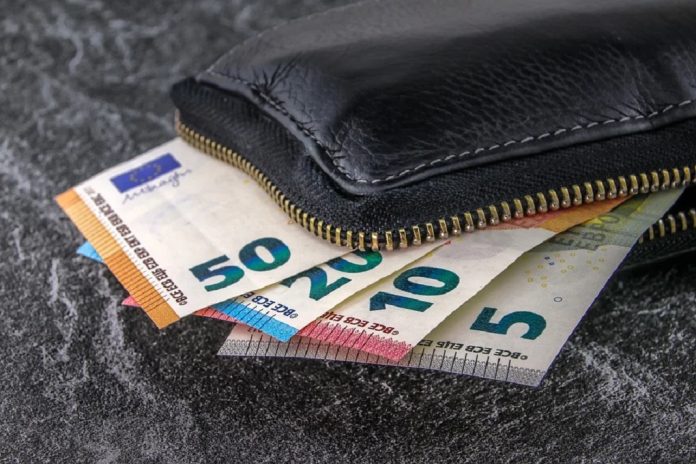 wallet with cash