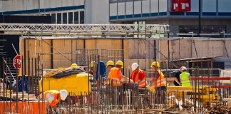 construction-site workers