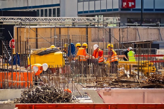 construction-site workers