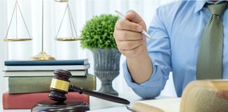 legal person looking at contract