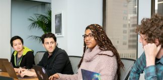 group of office workers
